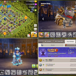 LOCAL USA | COMBO OFFERS COC + CR | 21 EMOTES | ARENA 15 | KT11 | XP 32 | 5187 TROPHIES | TH12 | HEROES: 54/52/34/34 | - Image 3