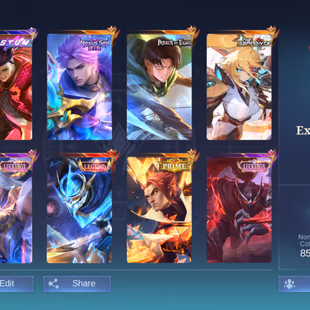 RAREST HIGH STAR ACCOUNT || EX 525 STAR || EXALTED COLLECTOR || ASSASSIN BASED || BEST SKINS FOR ASSASSINS || DECENT WR - Image 1