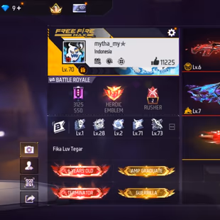 V99|LVL70|507COSTUME(47MYTHIC)|505WEAPON(3EVO+88MYTHIC)|BLUEFLAMEDRACO-AK47LVLMAX|PREDATORYCOBRA-MP40LVL6OTWMAX|SCORPIOS - Image 3