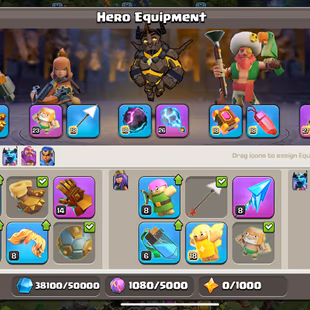 🔥Xp-190🔥 || Th18 || High Quality Epic Equipment || Heroes 74-84-58-61-42 || 6 Builders || NC Available || Cheapest - Image 4