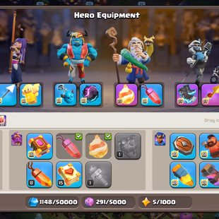 🔥BEST TH 18🔥5 EPIC EQUIPMENT MAX SB SNB FB EB RS GG 20-XP 201-STRONG DEFENSE-NC FREE-HIGH WALLS-GOOD HEROES-BEST DEAL - Image 6