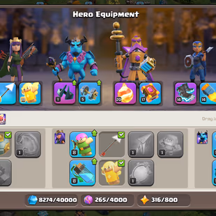 🔥[8'600 GEMS-1350 CWL MEDALS]🔥PREMIUM TH-14 | S.BALL MAX-F.BALL-20 | HERO-75-82-50-58-30 | NEAR MAX DEF | LOW PRICE - Image 6