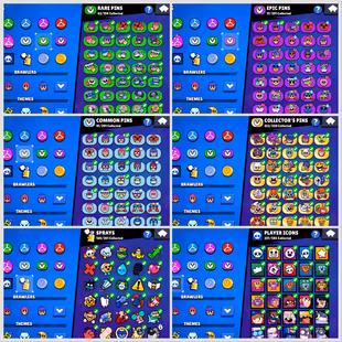 BS CR COMBO💎BS 51K TROPHIES🔥CR 5009 TROPHIES | KT 11 | LVL 33 | ARENA 15  105 CARDS | 15 EMOTES | 90 BRAWLERS  ULTR - Image 6