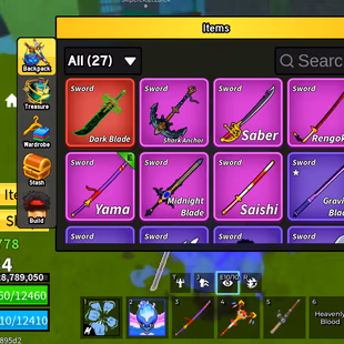 Lvl 2484 Blox Fruits Acc | 7 PERMS Leopard  Dough  Portal  Spirit  Buddha Magma | DRAGON TOKEN | Dark Blade  Shark An - Image 2