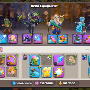 NEW UPDATE DEFENCE MAX [TH18] ALMOST MAX || HERO 105-105-64-80-55-17 || SOLID EPIC EQUIPMENT || HIGH PROFILE || CHEAPEST - Image 6