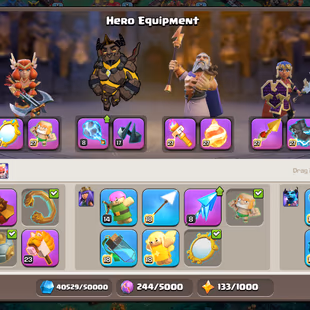 Th18 Almost max | [5-Hero Max] | Equipment-15-Epic Almost Max | XP-221 | Defence Wall Almost Max | NC-Yes | BEST-DEAL  - Image 5