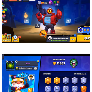 B67 & 9 Max Brawler | 11k+ Trophy | NC Available | 130 Skin | Fully Access | - Image 2