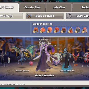 COSMIC SET SKIN 45! MAX PROFILE! TH18 MAX TYPE! GOLDPAS ACTIVE! 6X SCENERY BUILDER HUT MAX! LEAGUE SKIN! 5 MAX EQUIPMENT - Image 5