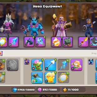 🔥Xp-222🔥 || Th18 || High Epic Equipment || Heroes 95-95-78-75-50 || 6 Builders || Nc 1k Gems || Cheapest Account - Image 5