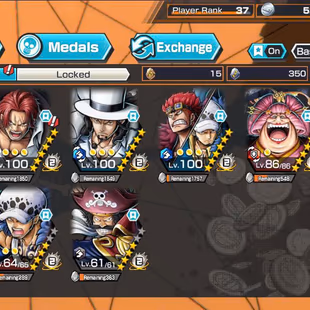 BR682-IOS+Android-9 Ex Meta(Gear 5 v2+Law+Black Beard v2+Shank v4+Lucci+Kid Law+Roger v2)+Good Medal+Support 151+S-Hawk - Image 1
