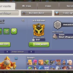 🚀TH16 SEMI MAX🚀HEROS LVL 58-70-37-37-15 | 9 HEROS SKIKS | 389 CWL MEDALS | EPIC EQUIPMENT | - Image 5