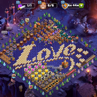 Th16 Almost Max [Cosmic Secnry] | Hero-94-92-70-44 | Equipment-7-Epic Almost Max | XP- 222 | Defence Wall Max | NC-Yes | - Image 1