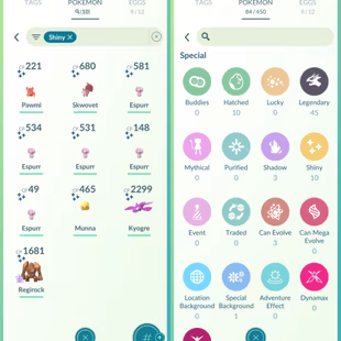 Lvl 50 [Shiny Kyogre] | 45 Legendary | Solgaleo | Lunala | Groudon | Zacian | Ho-Oh | Lugia | Regidrago | Valor | 959 - Image 5