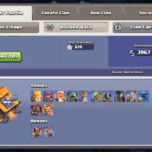 💎TH14-RARE🔥-[ 4x EPIC EQUIP ] || HERO 54-80-50-57-30 || NIGHT BASE MAX || MAGIC ITEMS LOAD || HERO SKIN || FULL SAFE  - Image 4