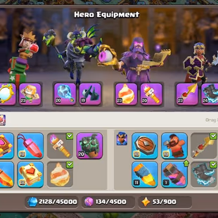 414💃TH18 NEAR MAX PAID 50x SKIN 10x SCNRY💃[5 HERO MAX-105-105-95-80-55-12] [14 EPIC EQUIPMENT MAX ALMOST] NC YES - Image 5