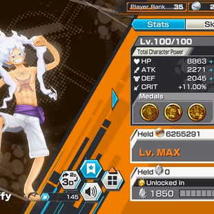 [4122][IOS+ANDROID] 11 EX - 8 Max - Kizaru + Light + Garp + Kuzan + 2 Kaido + S-Snake + Roger + Lucci , Support 161 - Image 3