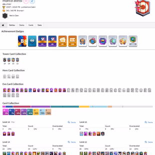 🔥LV 60 - 15 EVO - NC FREE🔥 | ARENA 25 | TROPHIES 10K | EMOTE 40 | 3 CARD MAX | 9 CARD LV 15 | 24 CARD LV 14 | 4 RULERS - Image 2