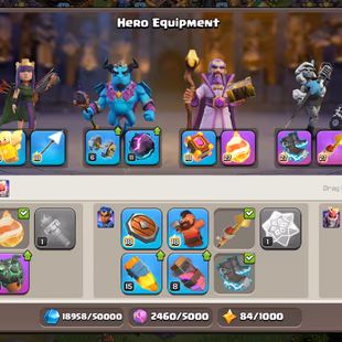 🚀LEGENDARY SUPER TH18🚀HEROS LVL 100-100-75-80-55-10 | EPIC EQUIPMENTS |900 SPARKY STONES | BB MAX | INSTANT DELIVERY | - Image 8