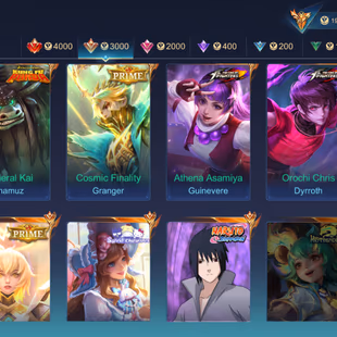 EX IMOEMBLEM MAX HERO MAX SKIN 492 1 LEGEND 5 CC KOF KARINA GUSION CHOU GUIN DYROTH ASPIRANT VEXANA CHANGE NARUTO SAKUKE - Image 6