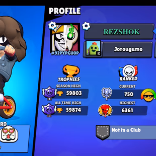 59K TROPHY - 8K BLING | 99 BRAWLER | 53 MAXED | 38 HYPERCHARGED | 280 SKIN | INSTANT DELIVERY - Image 3