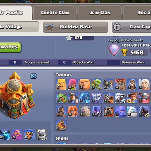 Th16 Almost Max | Hero-95-95-70-45 | Equipment-12-Epic Almost Max | XP- 180 | Defence Wall Max | NC-Yes | BEST-DEAL - Image 3