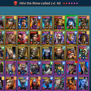 RSL703: LV72 - Power 3.69M - 1 mythic - 16  Champions LV 60 -  33 Legend - 6 Void - Image 4