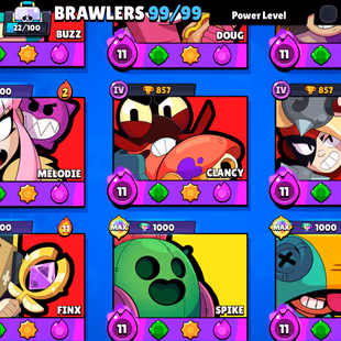 BEST OFFER 🎄 72.2K TROPHY 🎄 99/99 BRAWLER | 51X MAX | 33X HYPER | 270X SKINS | 48X GEMS | DELIVERY INSTANTLY  - Image 6