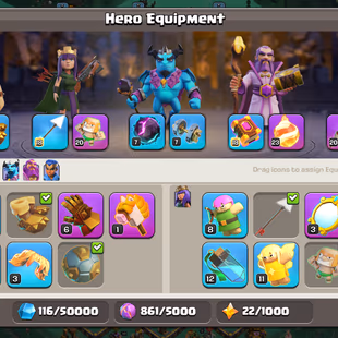 🔥2x Sceneries🔥 || Th18 High Walls || High Epic Equipment || 6 Builders || NC 1k Gems || Cheapest Account - Image 6