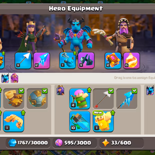 BEST OFFER | TH 12 MAX OUT | HEROES : 65-65-40-40 | 4 EPIC EQUIPMENT | NC FREE | 317 MEDALS | XP 127 | 3K GEMS - Image 7