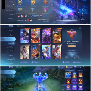 HYPER BASED PREMIUM ACCOUNT|| LEVEL 76|| EXALTED 5 || LEGEND 1|| GRAND 4 | EXQUISITE 6 || SKINS 338|| HEROS 131|| ALL M - Image 2