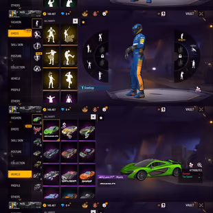 iOS/Android - Server MENA - Level 66 - Set 169 - Emote 38 - Weapon 343 -Artifact 1 - Mythic 53 - Epic 106 - Code1469 - Image 3