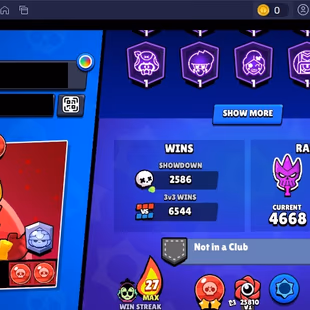 ⭐298 SKINS⭐76.100 TROPHIES | 101 BRAWLERS | 14 HYPERCHARGE | 19 MAX | 46 PRESTIGE | 17 BUFFIES - Image 6