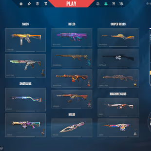 VALORANT ACCOUNT |  MYSTBLOOM KUNAI | R.E.S PHANTOM AND MANY MORE! |20 SKINS WITH EFFECT | 75 OTHER SKINS - Image 2