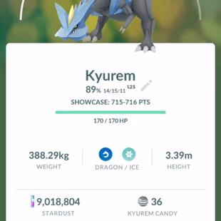 🔥SHINY LEG KYUREM 💎 LEVEL 70 - 183 SHINY - 17 LEGENDARY || 9-10M - Image 6