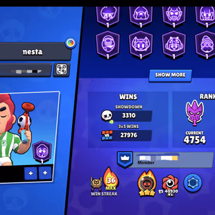 Master Ranked 3 👑 | Full Brawler | Full Maxed🌟 | Full Hayper | 408Skins | OG Skins & Pins | The More... - Image 3