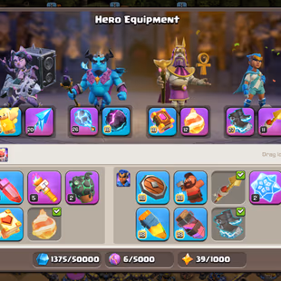 🔥TH 18 ALMOST MAX🔥XP 249- 5 HERO MAX- 3 EPIC MAX MS 26 FA 20-FULL DEFENSE MAX-NC YES-ACTIVE GOLD PAS-B BASE FUL MAX - Image 6