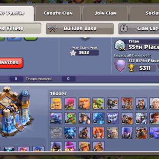 🔥[ TH-18 NEAR MAX ] XP 252🔥WALLS MAX || HEROS: BK 91 AQ 98 MP 71 GW 72 RC 48 || RS 23 FB 23 EB 24 GG 20 SB 20 MM 20 - Image 3