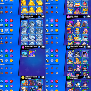 95k TROPHIES 🌟 GOLDEN SHELLY 🌟60 MAX POWER BRAWLER | 100 BRAWLER UNLOCK | 44 HYPERCHARGE | 307 SKIN | INSTANT DELIVERY - Image 5
