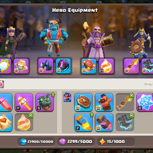 TH 17 3 Hero Max ! Walls Max ! Defense Near Max !! 6k Gems !! 15 Epics ( 4 Epic Max ) Namechange 500 ! TownHall Level 18 - Image 6