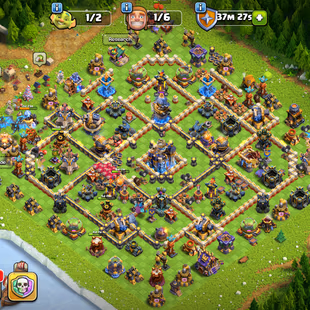 🔥TH 18 ALMOST MAX🔥XP 215-ALMOST 5 EPIC EQUIPMENT MAX-HERO MAX-DEFENSE ALMOST MAX-NC YES-BOTH DRANGON STATUE-BEST DEAL - Image 1