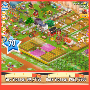 🌾Level 70 | Coin: 3.000.000 | Barn:3300 Silo:1150 | THLv.2 | Instant Delivery | 📸Matches Pictures - Image 1