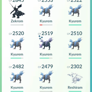 LEVEL 50 [] SHINY KYUREM [] 1.7 MILLION STARDUST [] LEGENDARY ZEKROM RESHIRAM [] RENAME AVAILABLE  - Image 5