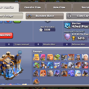 🔥TH 18 NEAR MAX🔥AQ 95 BK 88 GW 65 MP 62 RC 50 || 5 EPIC EQUIPMENT MAX || NC 500 || GOOD BUILDER BASE || 5 SKIN - Image 3