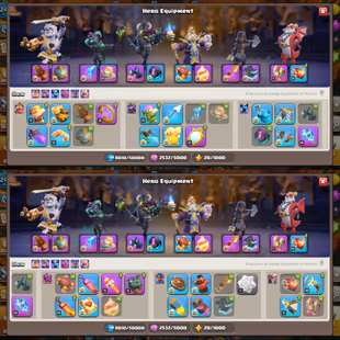 XP 242 | TH18 FULL MAX | DRAGON DUKE LVL 18 | 46 SKINS | NICE EQUIPMENT | 10 SCENERY | FULL MAX BUILDER BASE - Image 6