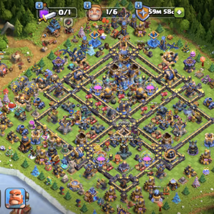 TH18 MAX 98 PERCENT ! ALL HEROES 6 MAX! DECORATE OBSTACLE! LEGEND RANK-5200! EQUIPMENT 8 MAX! WAR STAR-5099! BASE MAX - Image 1