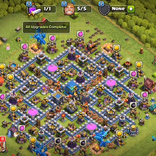 🔥[ TH-12 FULLY MAX ]🔥 S.BALL [MAX] - F.ARROW [17] || M.MIRROR || MAX DEFENCES - TROOPS - WALLS - HEROS  - Image 2