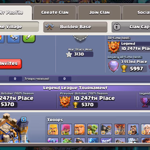 🔥[ TH-18 FULL MAX ] X LEGEND LEAUGE🔥10 EPIC EQUIPMENT MAX || AQ 105 BK 105 MP 95 GW 80 RC 55 || 32 SKIN X 9 SCENERY - Image 3