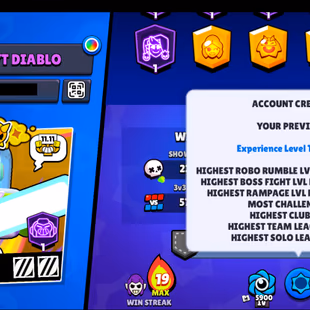 173 SKINS | 38.100 TROPHIES | 84 BRAWLERS | 11 HYPERCHARGE | 13 MAX | 6 PRESTIGE | 3 BUFFIES - Image 7