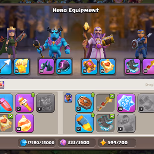 Th13 Full Max [2200-CWL Medel] | Hero-75-75-50-25 | Equipment-13-Epic Almost Max | XP-125 | Defence Max | NC-Yes | BEST- - Image 6