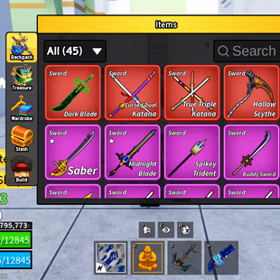 Lvl 2550 Blox Fruits Acc | 10 PERMS (Kitsune, T-Rex, Mammoth, Portal) | Dark Blade, CDK, TTK | Godhuman - Image 1